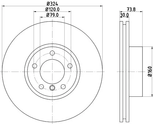 Handler.Part Brake disc HELLA 8DD355107711 4