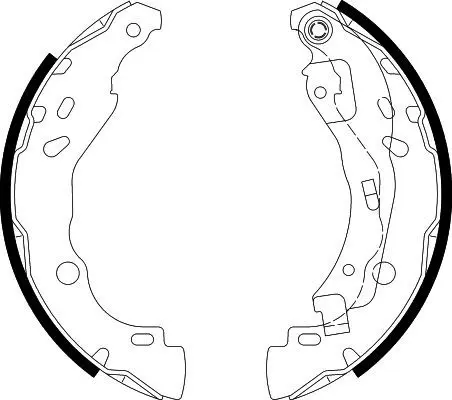 Handler.Part Brake shoe set HELLA 8DB355002641 1