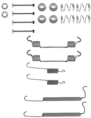 Handler.Part Accessory kit, brake shoes HELLA 8DZ355200811 1