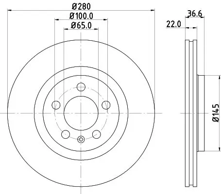 Handler.Part Brake disc HELLA 8DD355105381 4