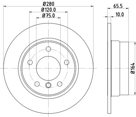 Handler.Part Brake disc HELLA 8DD355128351 4