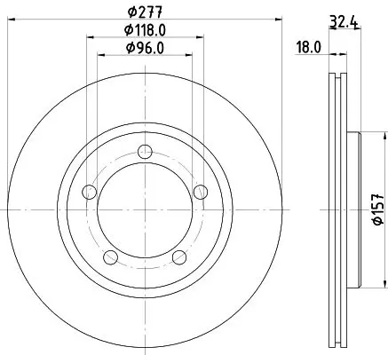 Handler.Part Brake disc HELLA 8DD355108681 3