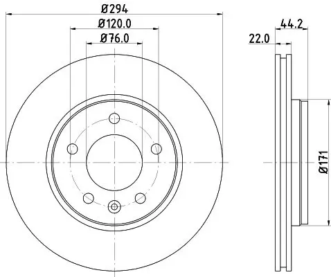 Handler.Part Brake disc HELLA 8DD355109701 4