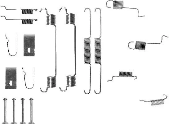 Handler.Part Accessory kit, brake shoes HELLA 8DZ355201061 1