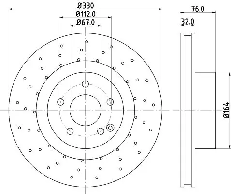 Handler.Part Brake disc HELLA 8DD355106851 4