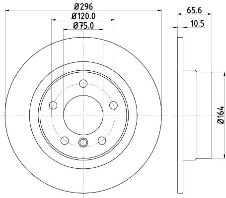 Handler.Part Brake disc HELLA 8DD355128371 4