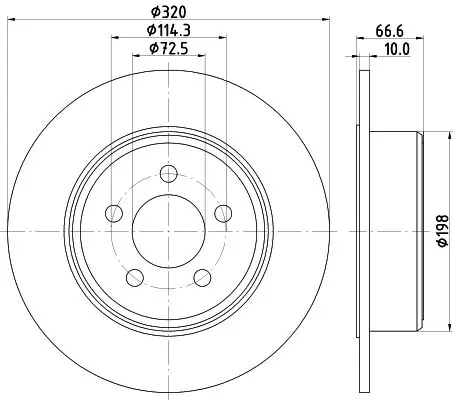 Handler.Part Brake disc HELLA 8DD355117411 4