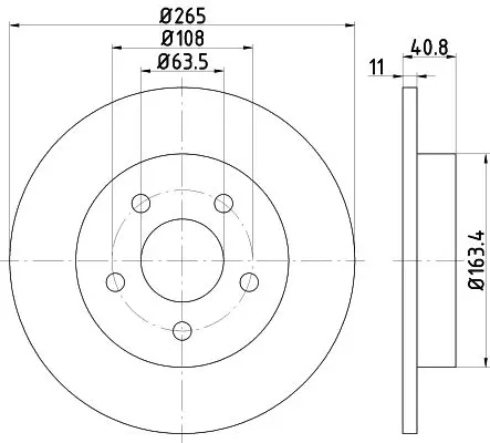 Handler.Part Brake disc HELLA 8DD355111381 4