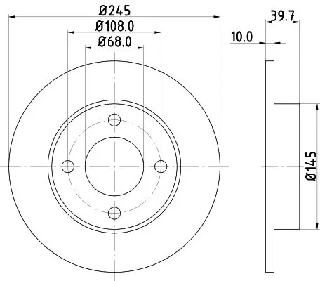 Handler.Part Brake disc HELLA 8DD355100621 4