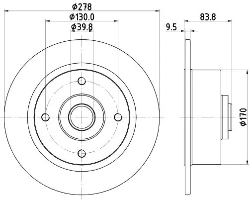 Handler.Part Brake disc HELLA 8DD355100101 4