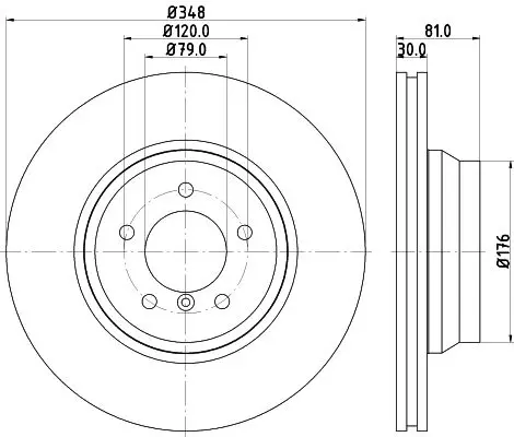 Handler.Part Brake disc HELLA 8DD355109981 4