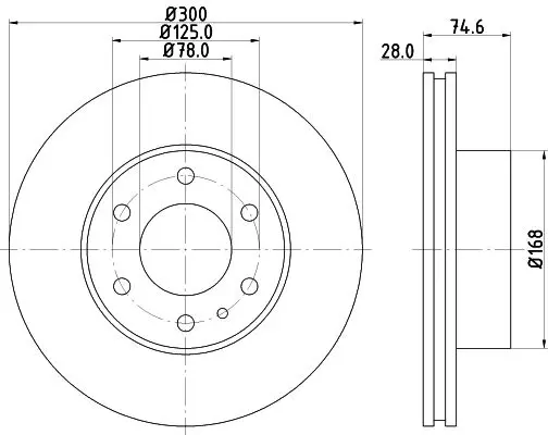 Handler.Part Brake disc HELLA 8DD355117471 4