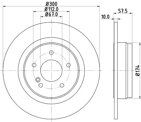 Handler.Part Brake disc HELLA 8DD355114211 4