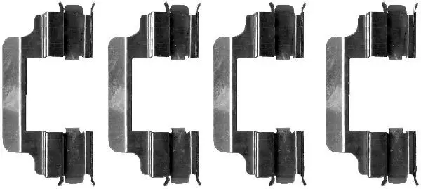 Handler.Part Accessory kit, disc brake pads HELLA 8DZ355202711 1