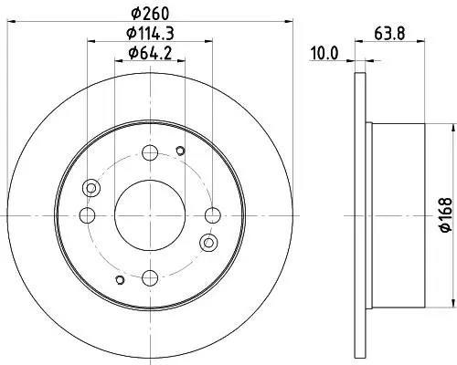 Handler.Part Brake disc HELLA 8DD355112011 4