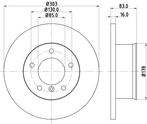 Handler.Part Brake disc HELLA 8DD355100391 1