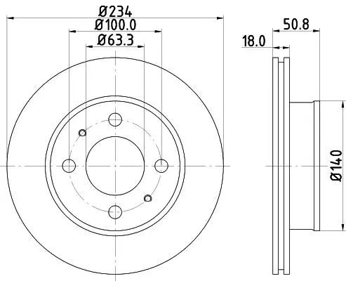 Handler.Part Brake disc HELLA 8DD355112761 4