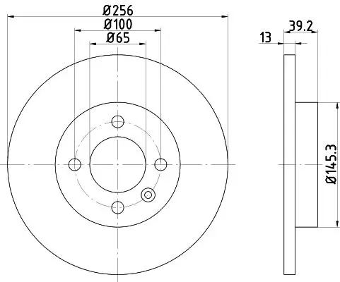 Handler.Part Brake disc HELLA 8DD355101641 4