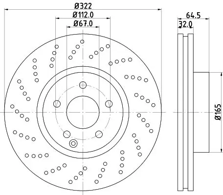 Handler.Part Brake disc HELLA 8DD355128791 4