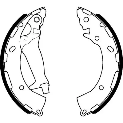 Handler.Part Brake shoe set HELLA 8DB355000401 1