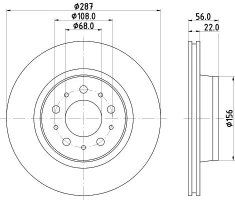 Handler.Part Brake disc HELLA 8DD355102251 4