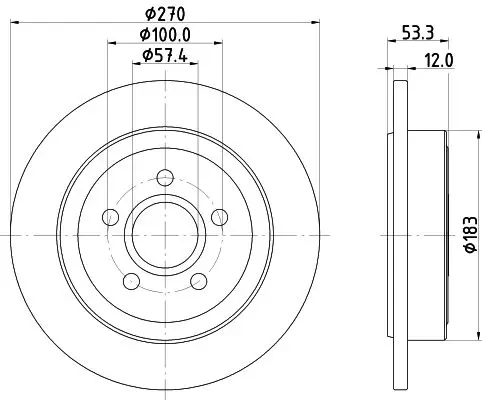 Handler.Part Brake disc HELLA 8DD355122941 4