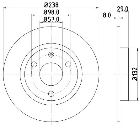 Handler.Part Brake disc HELLA 8DD355101451 4