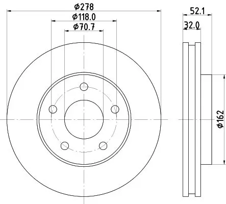 Handler.Part Brake disc HELLA 8DD355106011 4