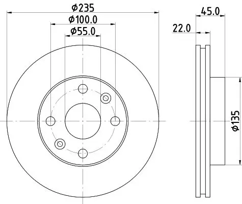 Handler.Part Brake disc HELLA 8DD355111441 4