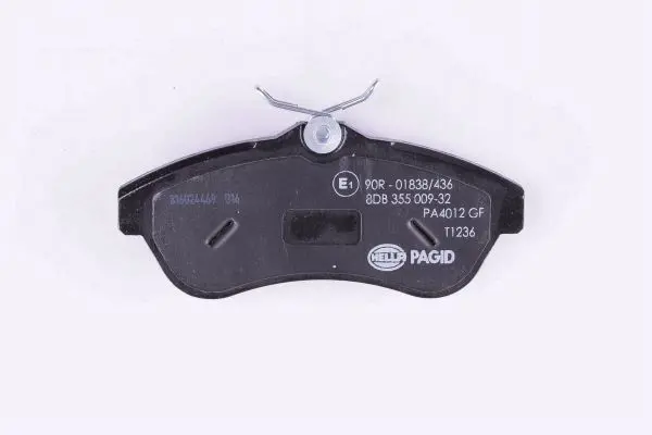 Handler.Part Brake pad set, disc brake HELLA 8DB355009321 3