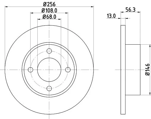 Handler.Part Brake disc HELLA 8DD355102841 4