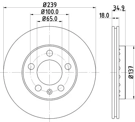 Handler.Part Brake disc HELLA 8DD355107651 4