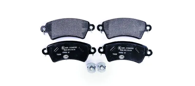 Handler.Part Brake pad set, disc brake HELLA 8DB355019341 1