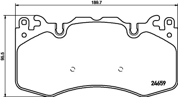 Handler.Part Brake pad set, disc brake HELLA 8DB355016151 1