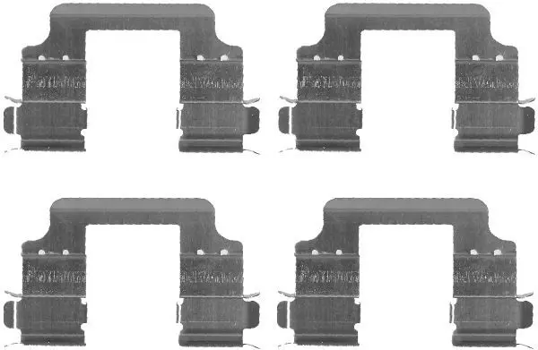 Handler.Part Accessory kit, disc brake pads HELLA 8DZ355203321 1