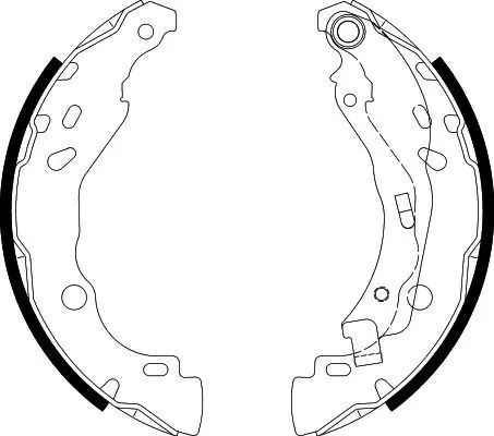 Handler.Part Brake shoe set HELLA 8DB355020081 1