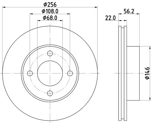 Handler.Part Brake disc HELLA 8DD355102431 4