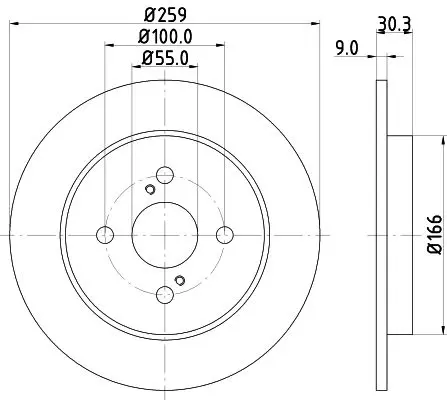 Handler.Part Brake disc HELLA 8DD355113601 4