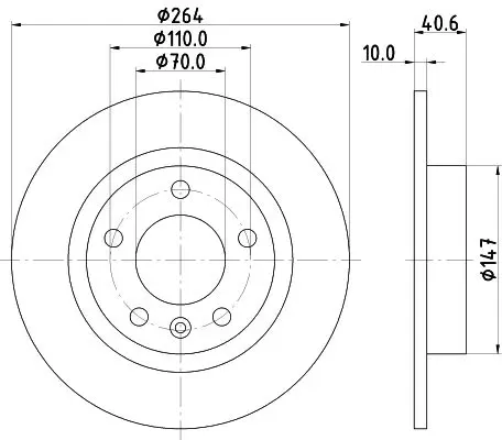 Handler.Part Brake disc HELLA 8DD355118171 4