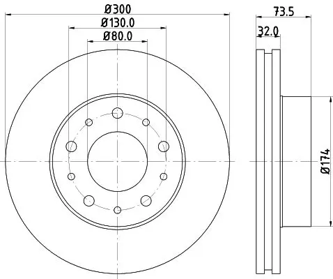 Handler.Part Brake disc HELLA 8DD355125261 4