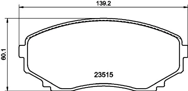 Handler.Part Brake pad set, disc brake HELLA 8DB355009641 1