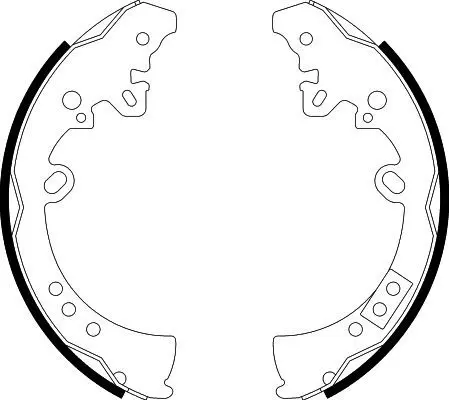 Handler.Part Brake shoe set HELLA 8DB355003011 1