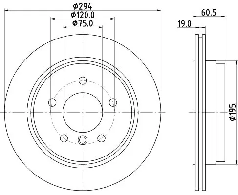 Handler.Part Brake disc HELLA 8DD355112271 4