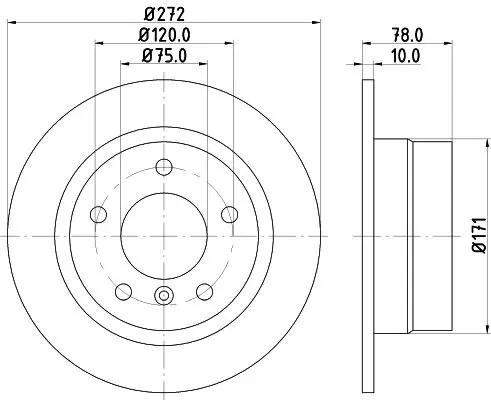 Handler.Part Brake disc HELLA 8DD355104261 1