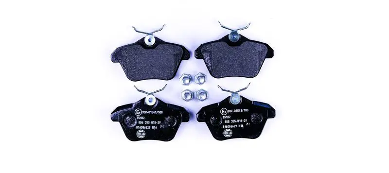 Handler.Part Brake pad set, disc brake HELLA 8DB355018291 1