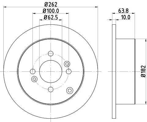 Handler.Part Brake disc HELLA 8DD355118851 4