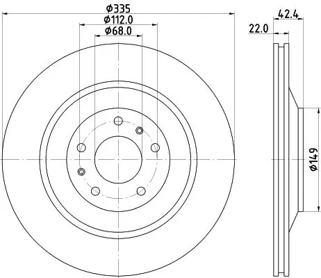 Handler.Part Brake disc HELLA 8DD355129801 4