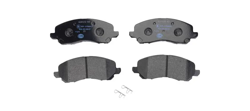 Handler.Part Brake pad set, disc brake HELLA 8DB355009671 1