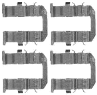 Handler.Part Accessory kit, disc brake pads HELLA 8DZ355205131 1