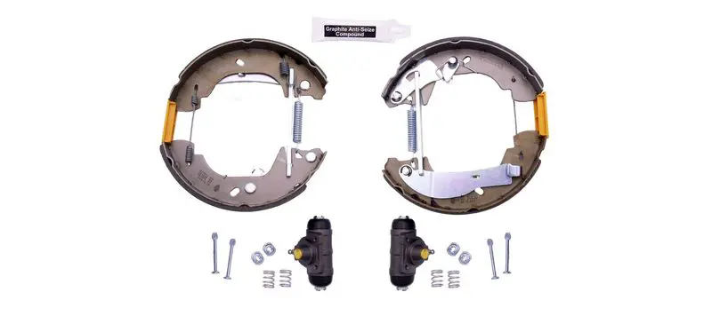 Handler.Part Brake shoe set HELLA 8DB355004121 1